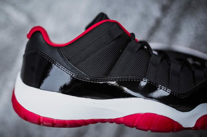 Air Jordan 11 Low 'Bred' On Feet For Sale Black Red Price 528895-012 Pics