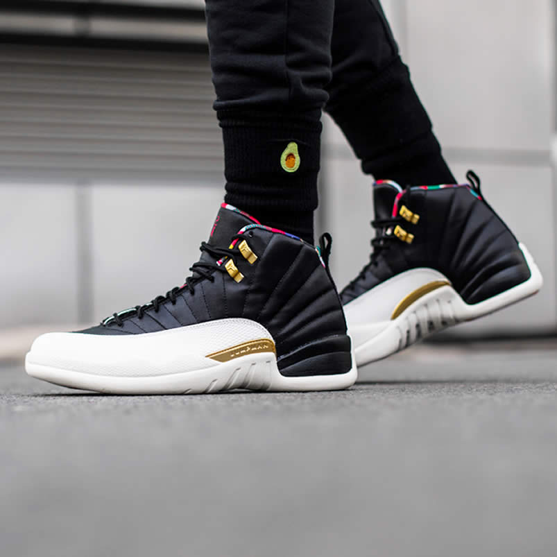 Air Jordan 12 CNY 2019 Chinese New Year Release Date For Sale CI2977-006 On Feet