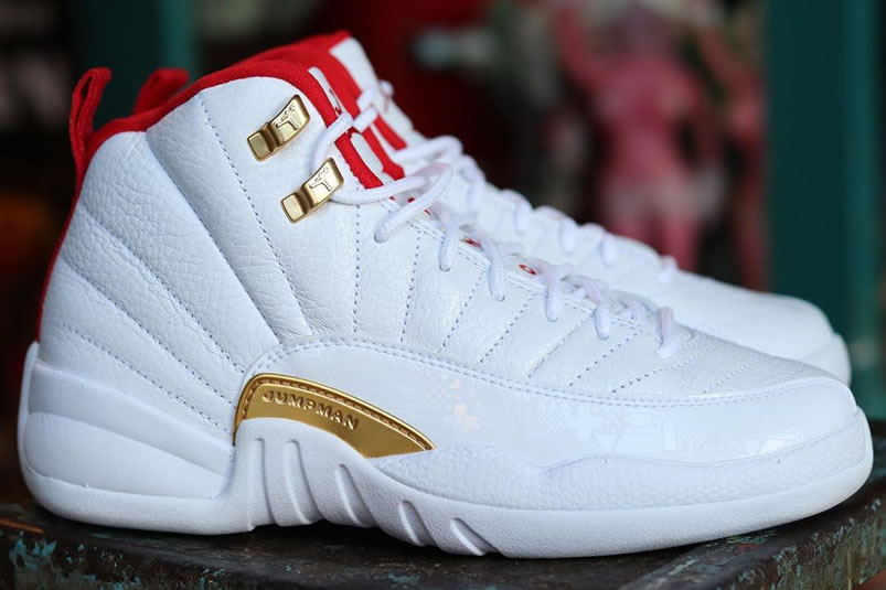 Air Jordan 12 Fiba 2019 White University Red Gold 130690 107 (6) - newkick.org