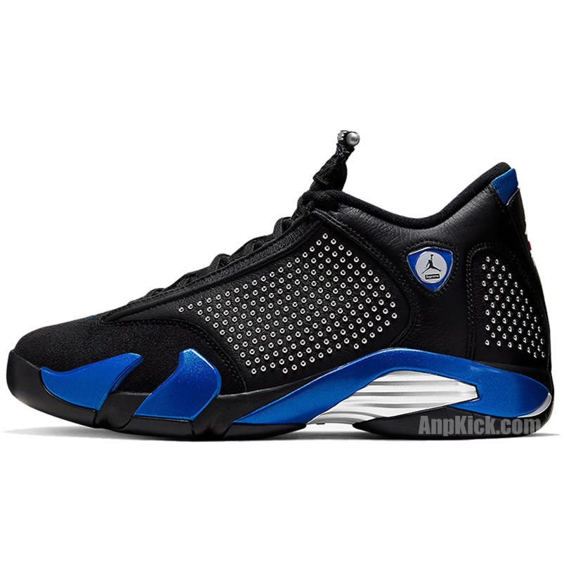 Supreme Air Jordan 14 Retro Black Blue Release Price Bv7630 004 (1) - newkick.org