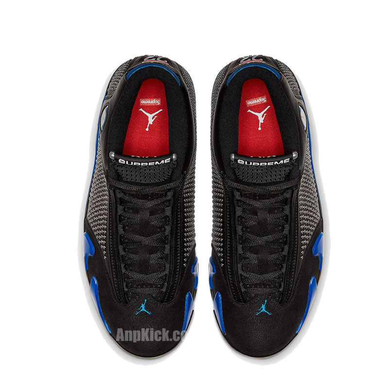 Supreme Air Jordan 14 Retro Black Blue Release Price Bv7630 004 (4) - newkick.org