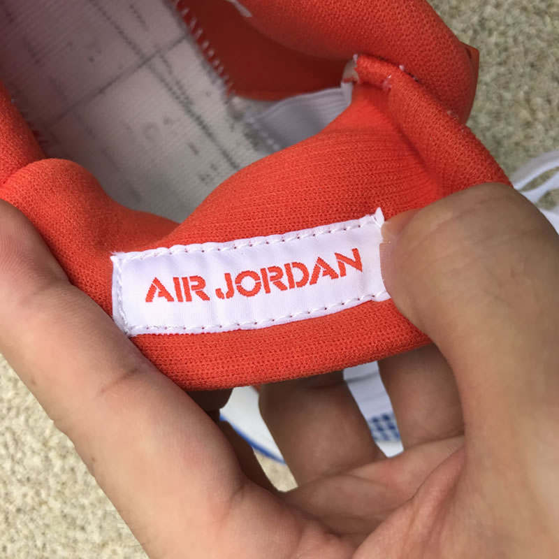 Air Jordan 4 Retro White Royal Orange Jordan 4 Custom Shoes 308497-171