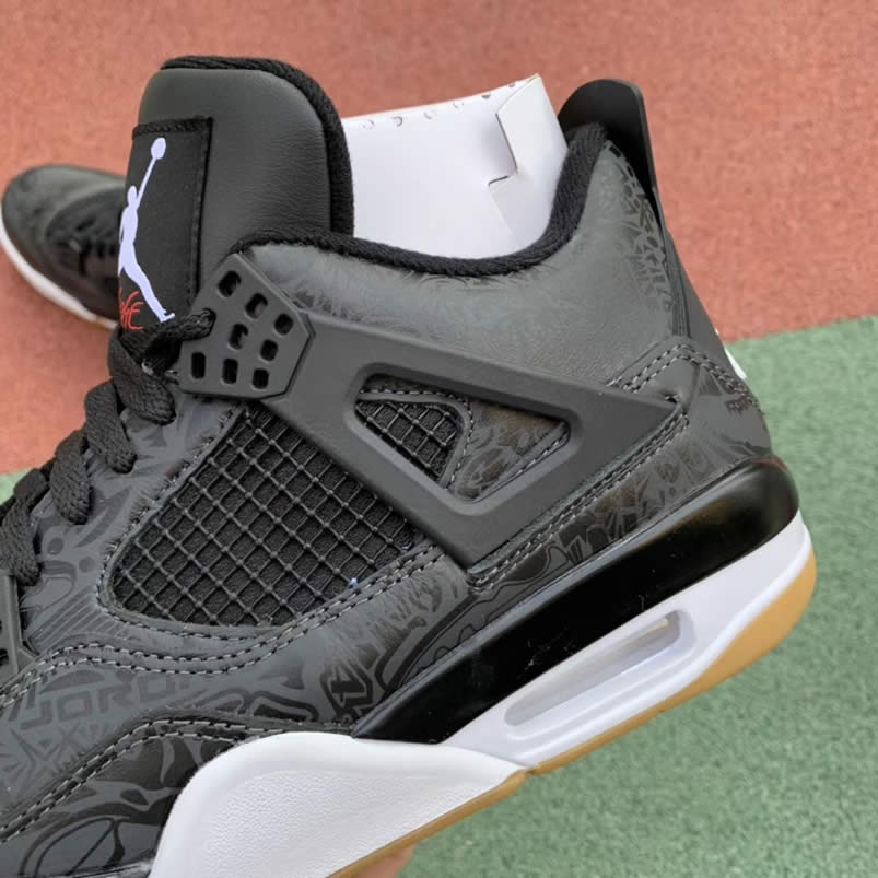 Air Jordan Retro 4 SE Laser 30th Anniversary 'Black Gum' Aj4 Shoes CI1184-001 Pics
