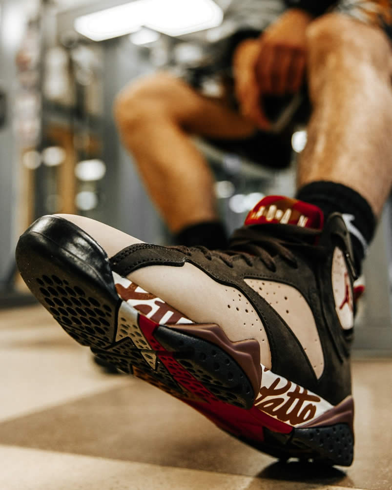 Patta Air Jordan 7 Og Sp Mahogany On Feet Price Release Date At3375 200 (4) - newkick.org