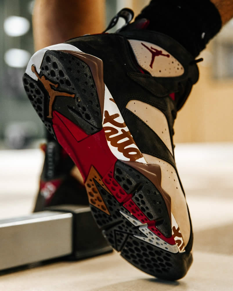 Patta Air Jordan 7 Og Sp Mahogany On Feet Price Release Date At3375 200 (6) - newkick.org