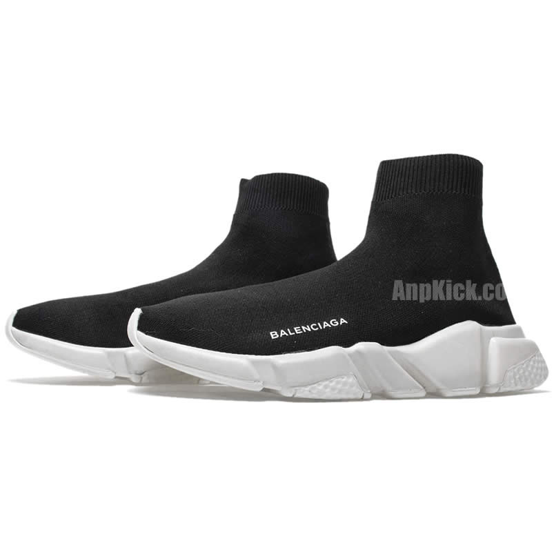 Balenciaga Like Socks Sneakers High Top Speed Runners Black/White 494484W05G0