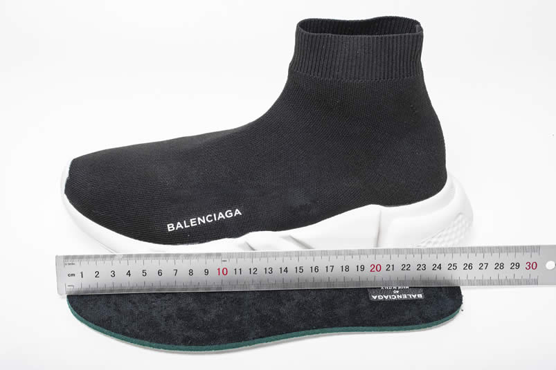 Balenciaga Like Socks Sneakers High Top Speed Runners Black/White 494484W05G0 Pics