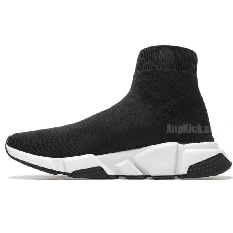 Balenciaga Shoes Like Socks High Top Speed Runners Black/White 494371W05G0