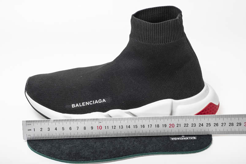 Balenciaga Shoes Like Socks Outfit High Top Runners Black/Red 483397W05G0 Pics