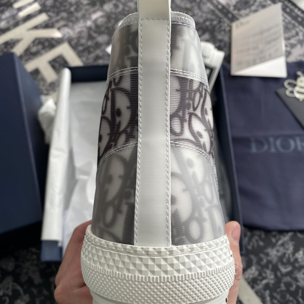 B23 Dior Oblique Shoes White Black (12) - newkick.org