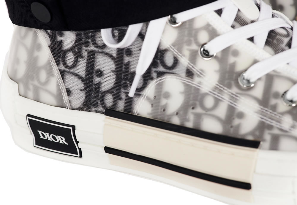 B23 Dior Oblique Shoes White Black (7) - newkick.org