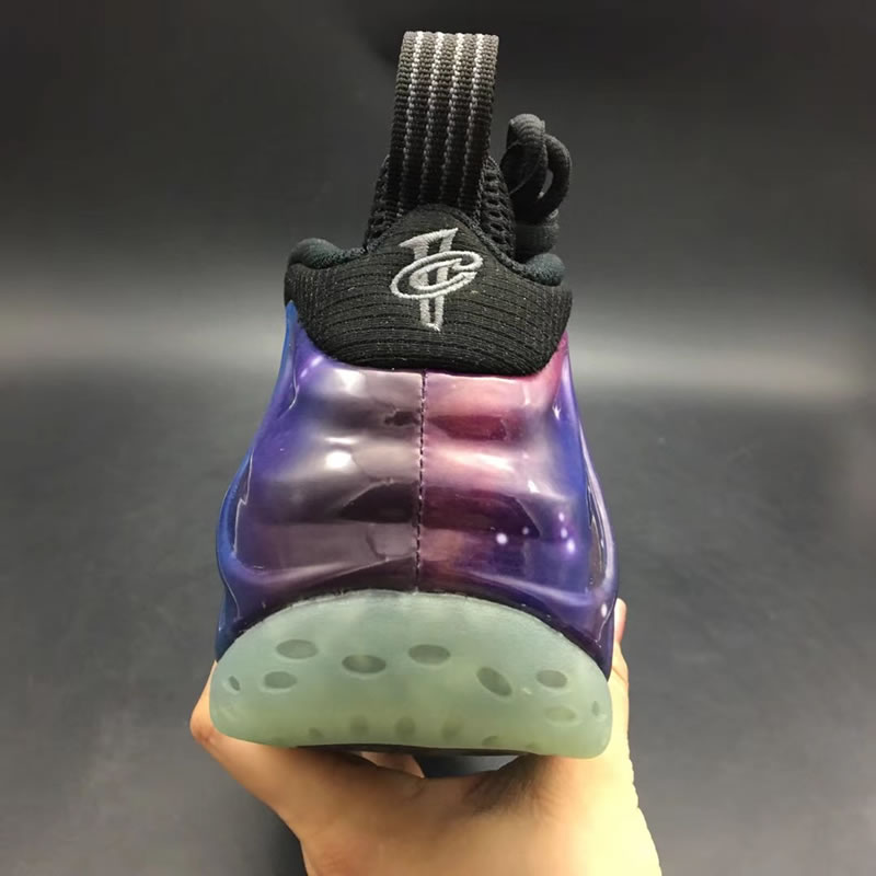 Nike Air Foamposite One NRG Galaxy In-Hand Behind Image 521286-800