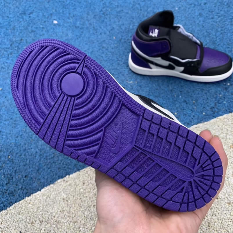 Kid Air Jordan 1 'Court Purple' Shoes Sneakers Kids Sizes For Sale Pics