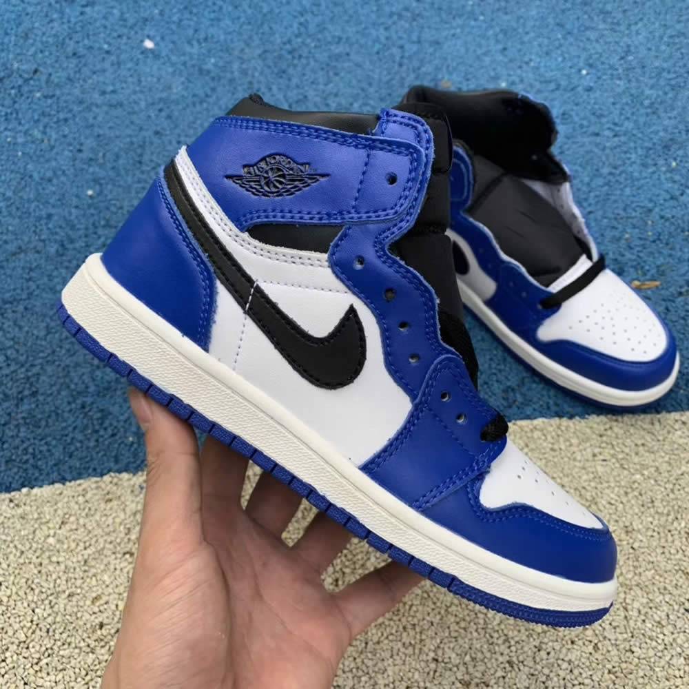 Kid Air Jordan 1 'Game Royal Blue' Shoes Sneakers Kids Sizes For Sale