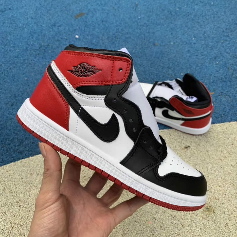 Kid Air Jordan 1 'Black Toe' Shoes Sneakers Kids Sizes For Sale