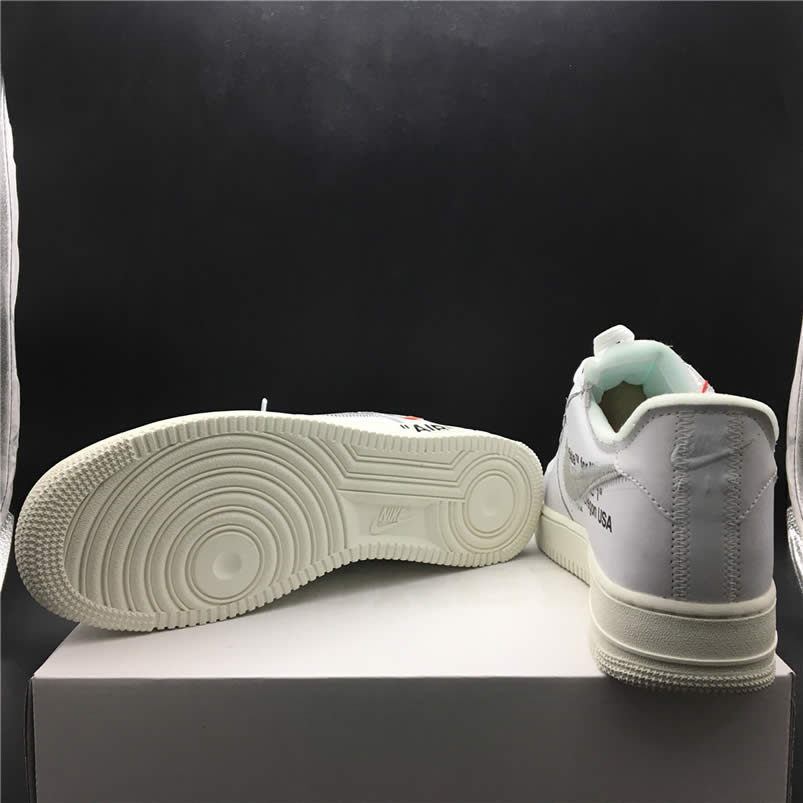 Off-White x Air Force 1 Low Silver 'The Ten' AF100 ComplexCon 07 Shoes AO4297-100 Pics
