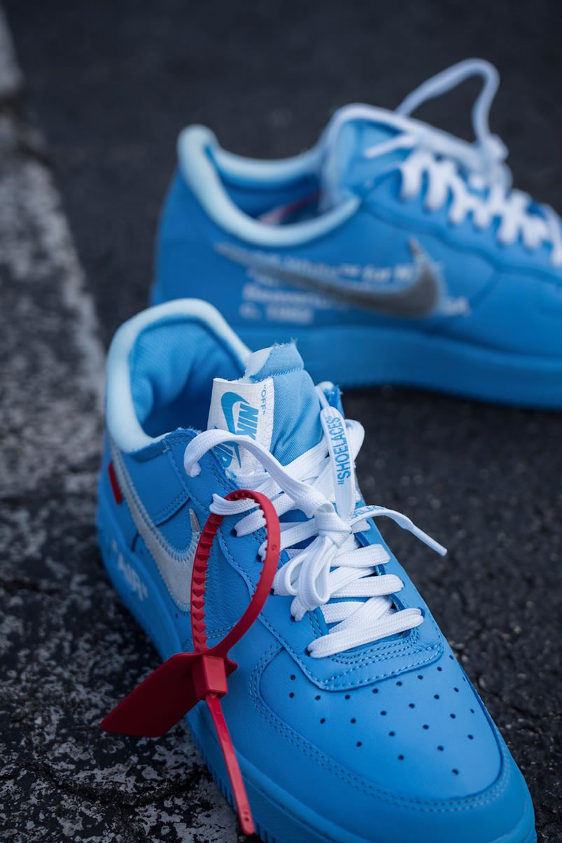 Off White Nike Air Force 1 Low Mca Blue For Sale Ci1173 400 (5) - newkick.org