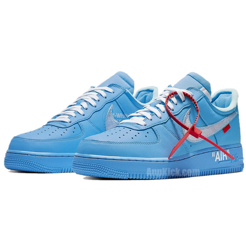 Off White Nike Air Force 1 Low Mca University Blue For Sale Ci1173 400 (3) - newkick.org