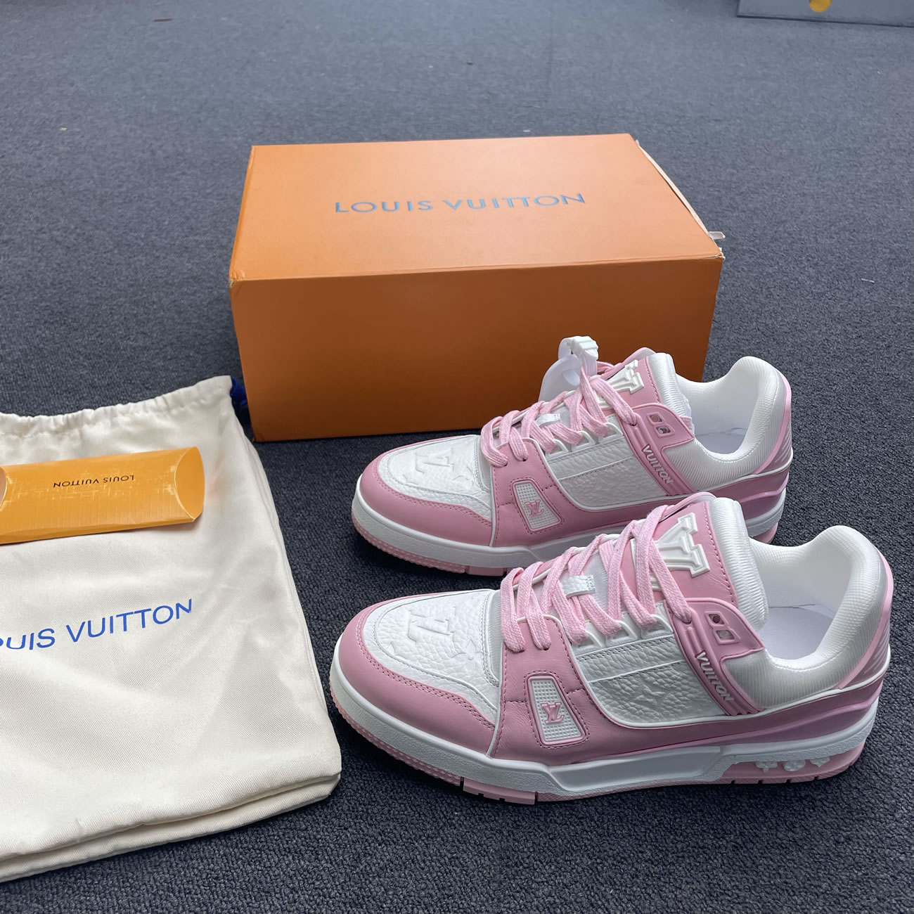 Lv Trainer Vuitton Sneaker Pink 1aa6w3 (4) - newkick.org