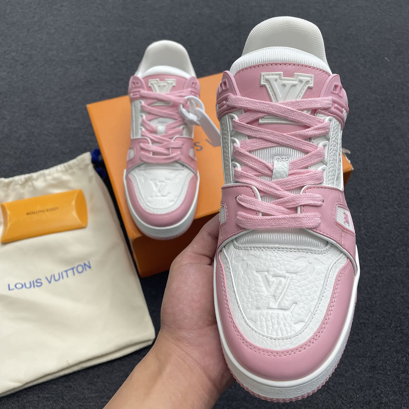 Lv Trainer Vuitton Sneaker Pink 1aa6w3 (5) - newkick.org