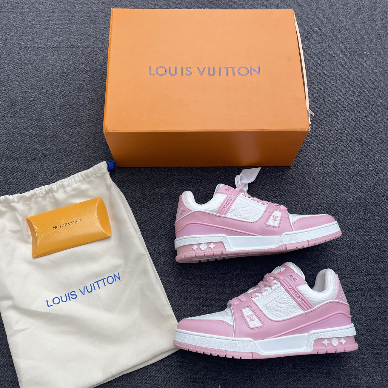 Lv Trainer Vuitton Sneaker Pink 1aa6w3 (8) - newkick.org