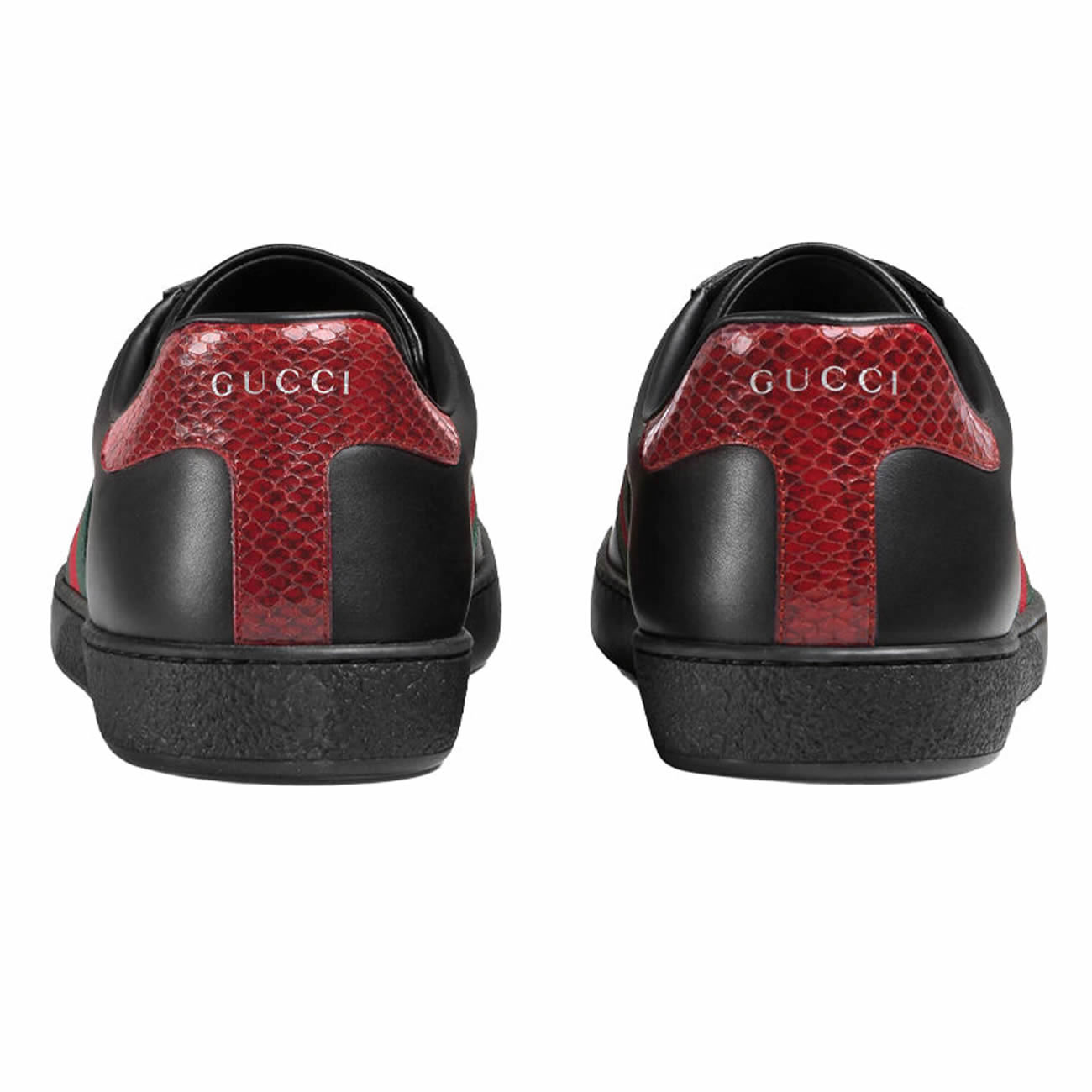 Gucci Ace Leather Black 386750 02jr0 1078 (5) - newkick.org