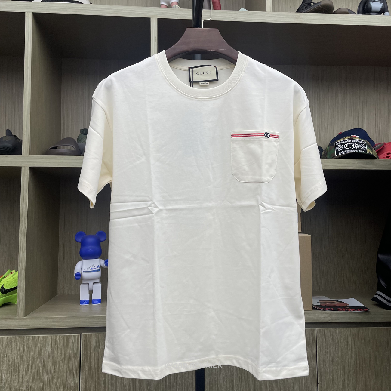 Gucci Xjdvi Emrboidery T Shirt White 673710 (4) - newkick.org