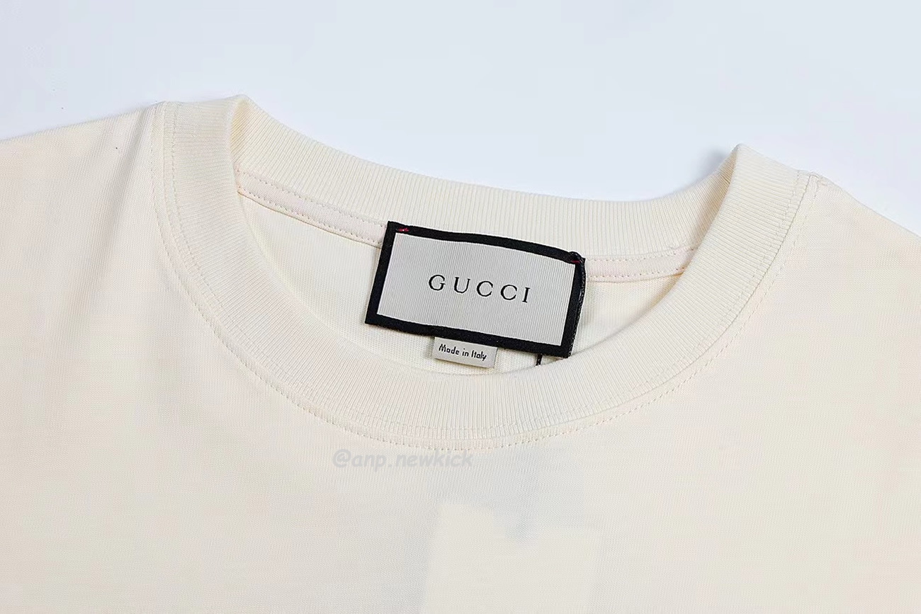 Gucci Xjdvi Emrboidery T Shirt White 673710 (7) - newkick.org
