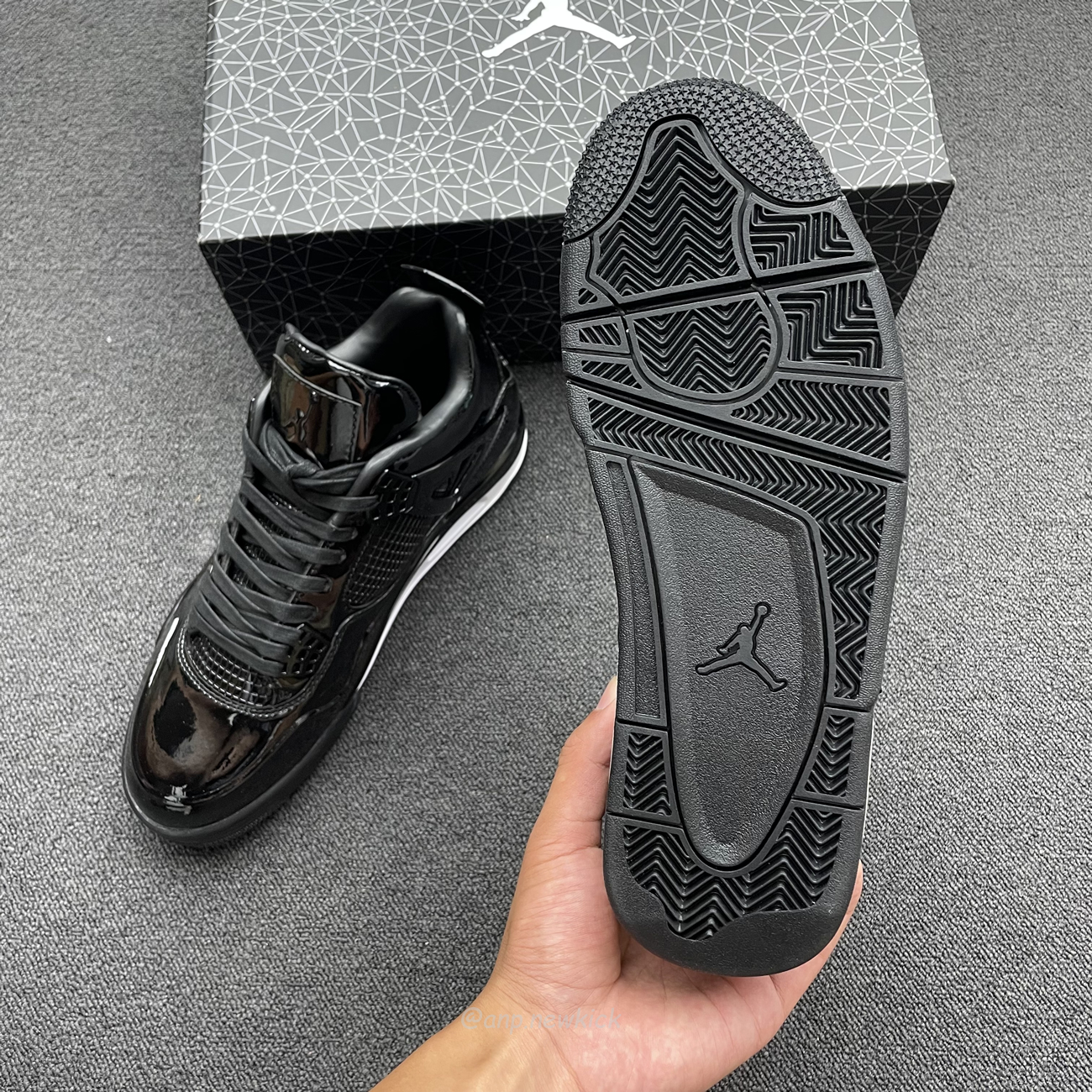 Air Jordan 4 Retro 11lab4 Black 719864 010 (2) - newkick.org