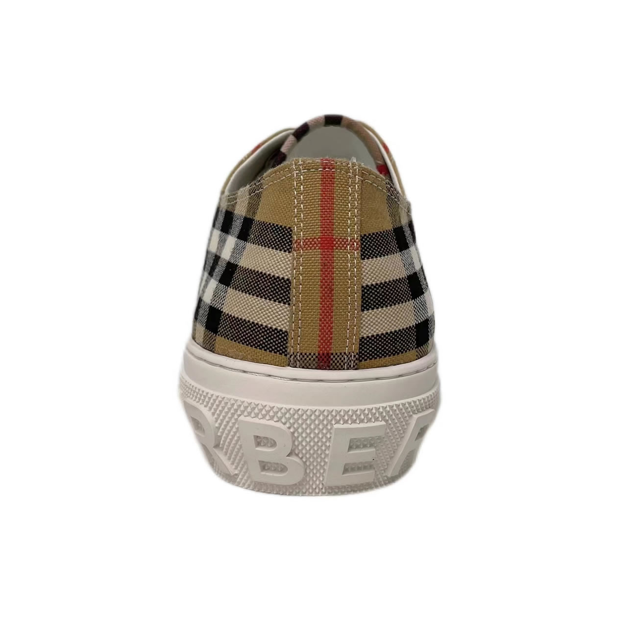 Burberry Vintage Check Cotton Sneakers Archive Beige White W 80505061 (3) - newkick.org