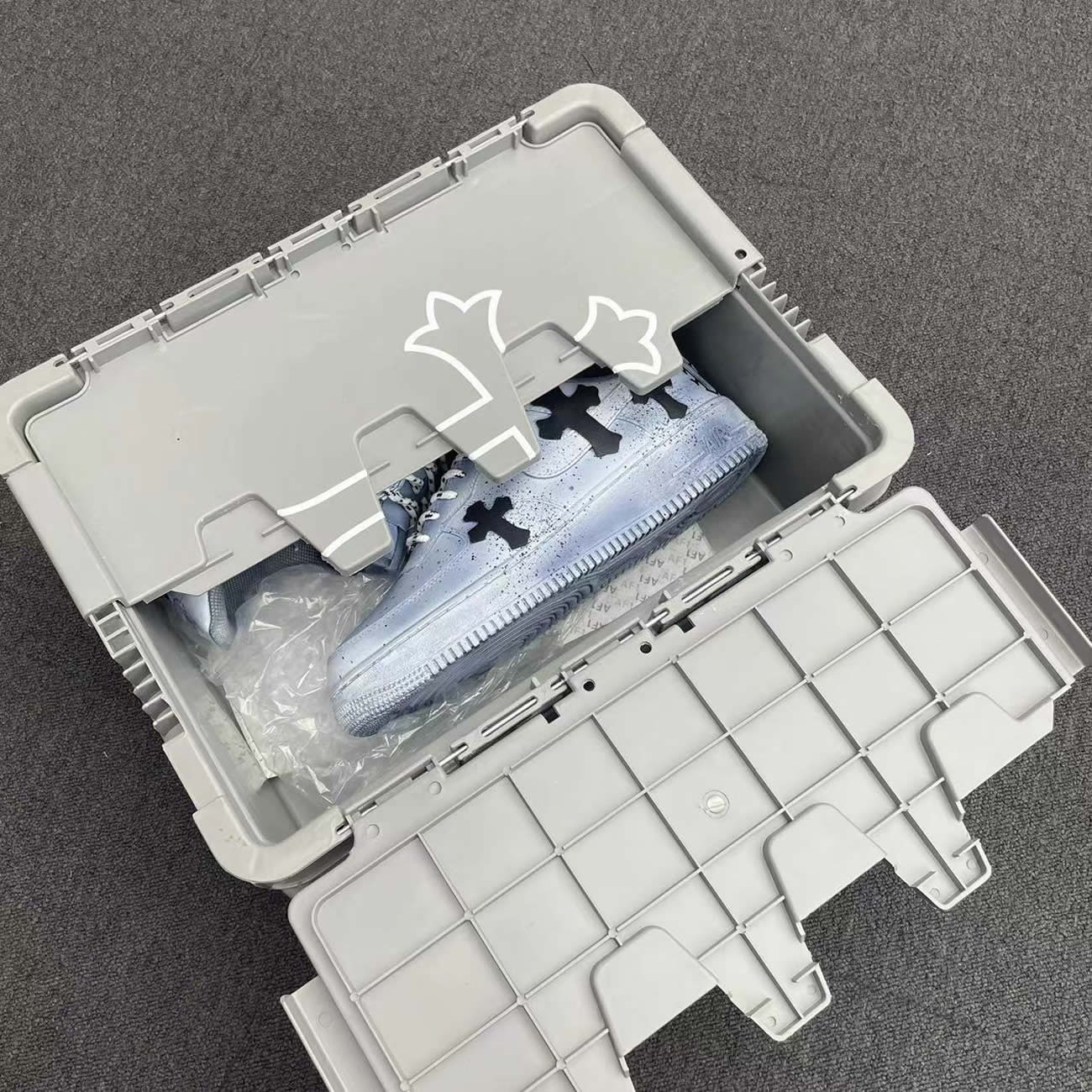 Custom Shoes Chrome X Nike Air Force 1 Dipped Reflective (9) - newkick.org