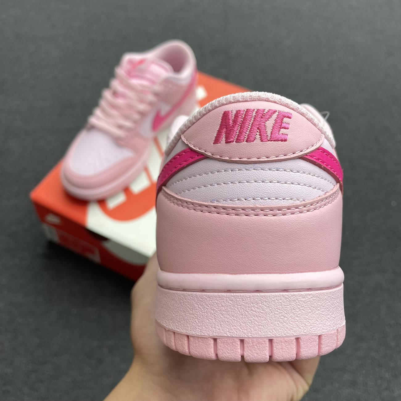 Nike Dunk Low Triple Pink Gs Dh9765 600 (6) - newkick.org
