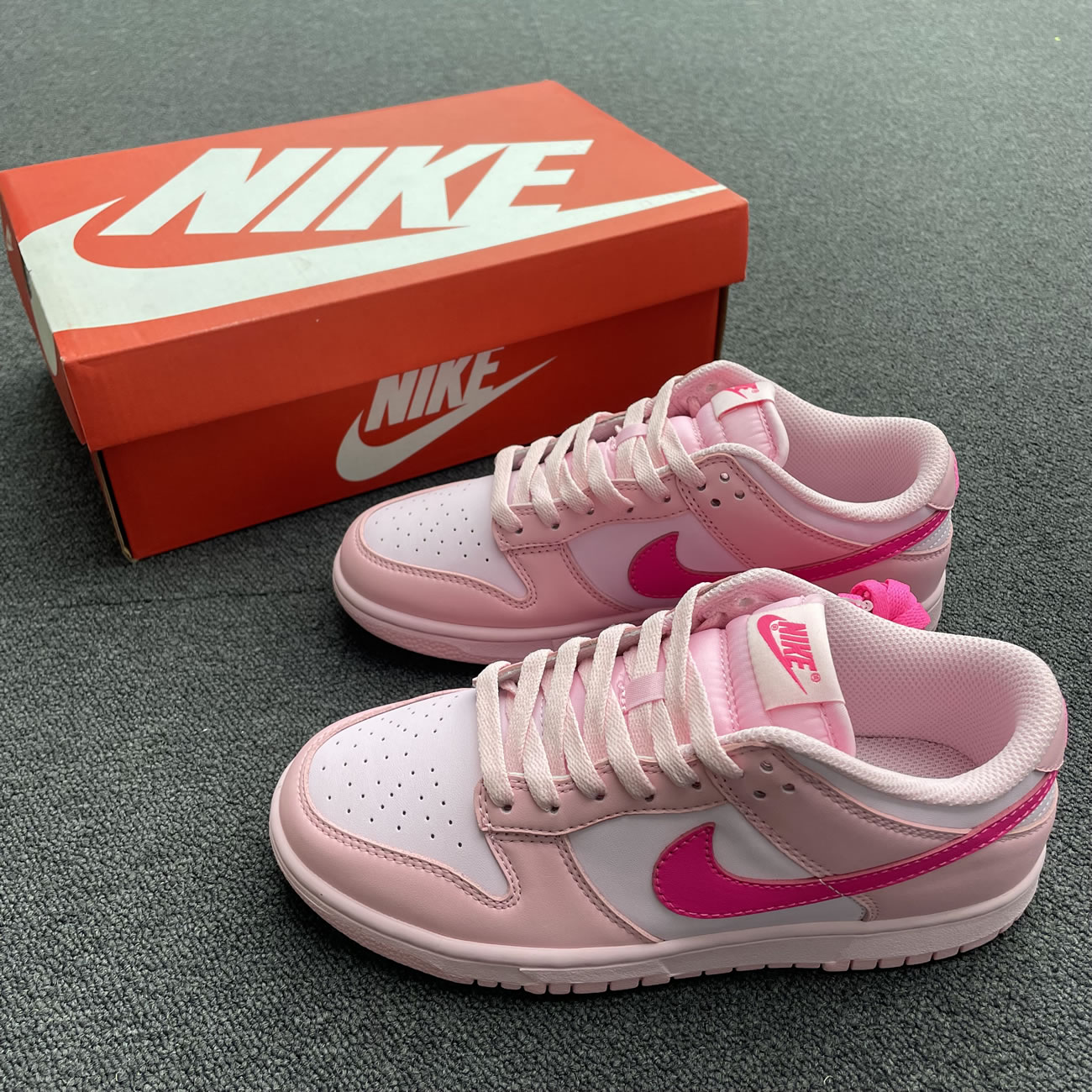 Nike Dunk Low Triple Pink Gs Dh9765 600 (7) - newkick.org