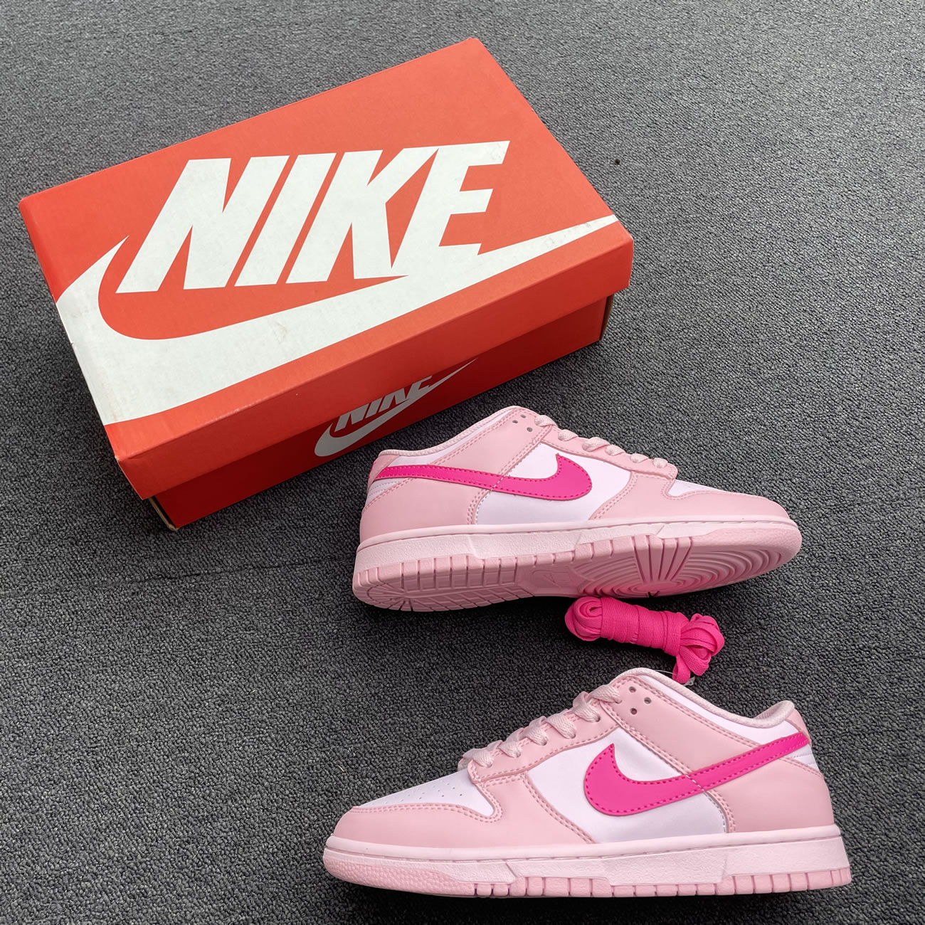 Nike Dunk Low Triple Pink Gs Dh9765 600 (8) - newkick.org