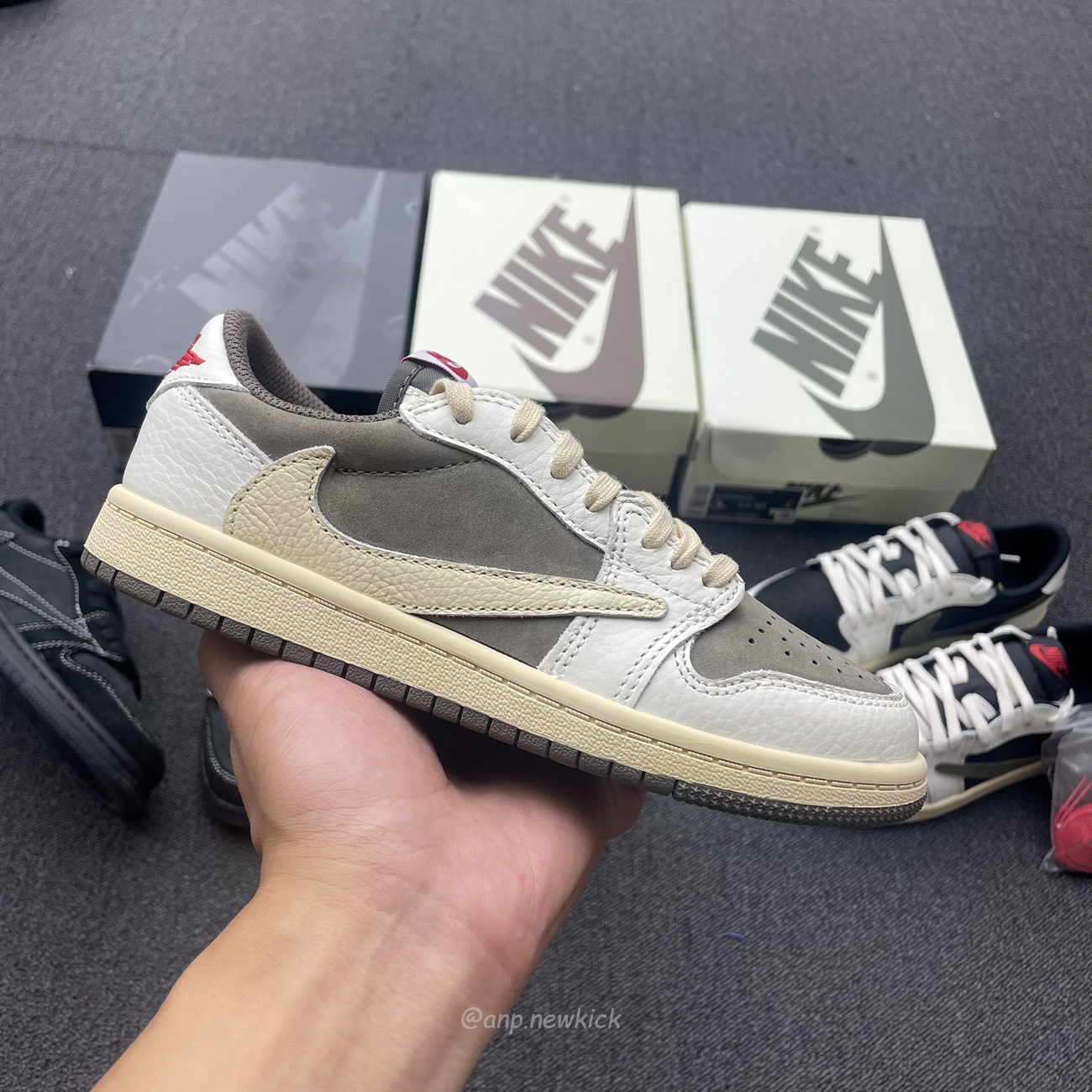 Air Jordan 1 Retro Low Og Sp Travis Scott Black Phantom Scott Olive Scott Reverse Mocha Ps (10) - newkick.org