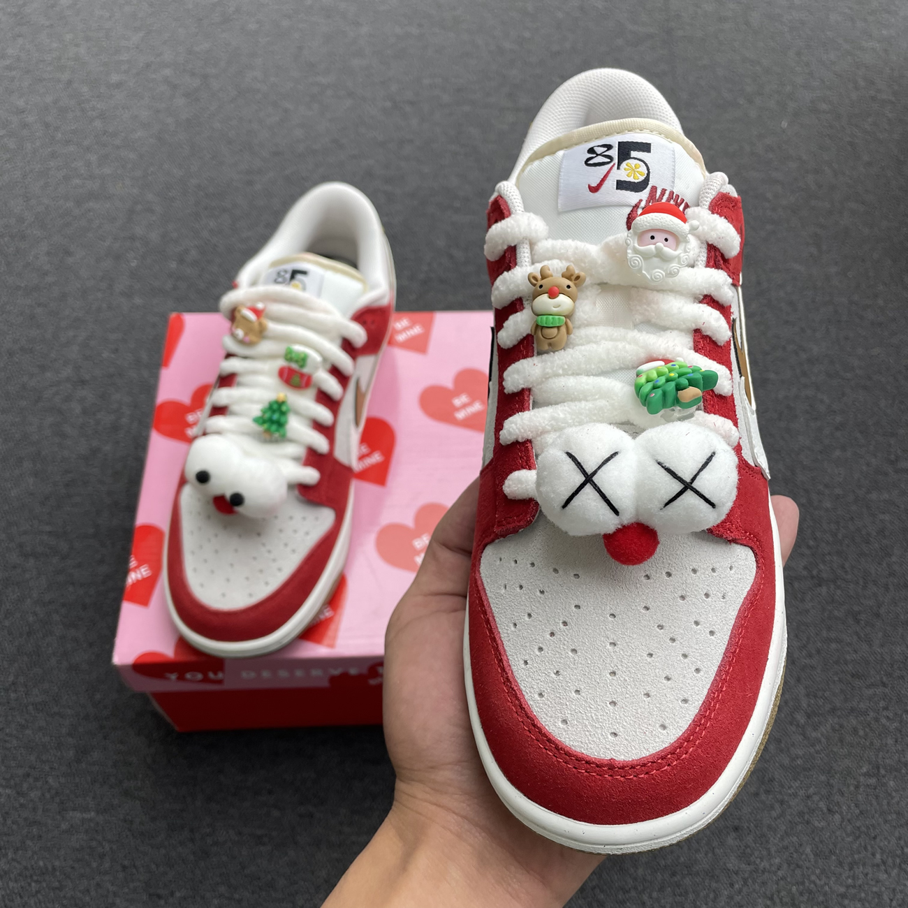 Nike Sb Dunk Low 85 Christmas Red White Brown Do9457 112 (11) - newkick.org