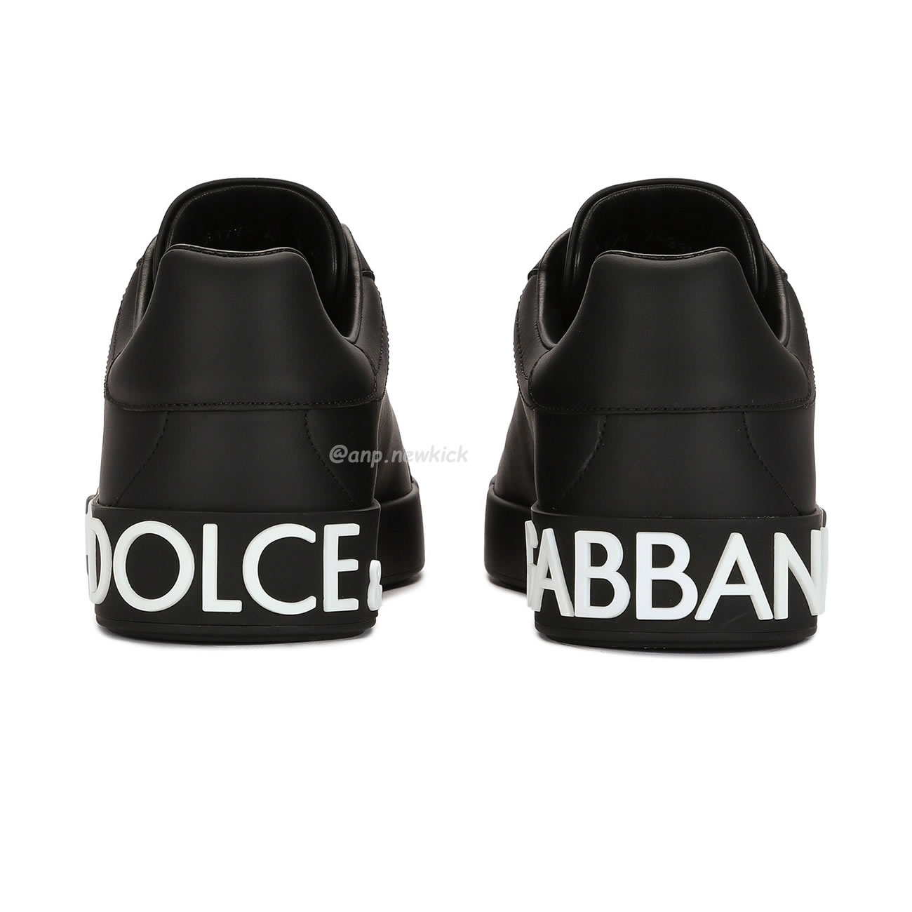Dolce Gabbana Dg Logo Print Portofino Napa Calf Leather Sneakers (17) - newkick.org