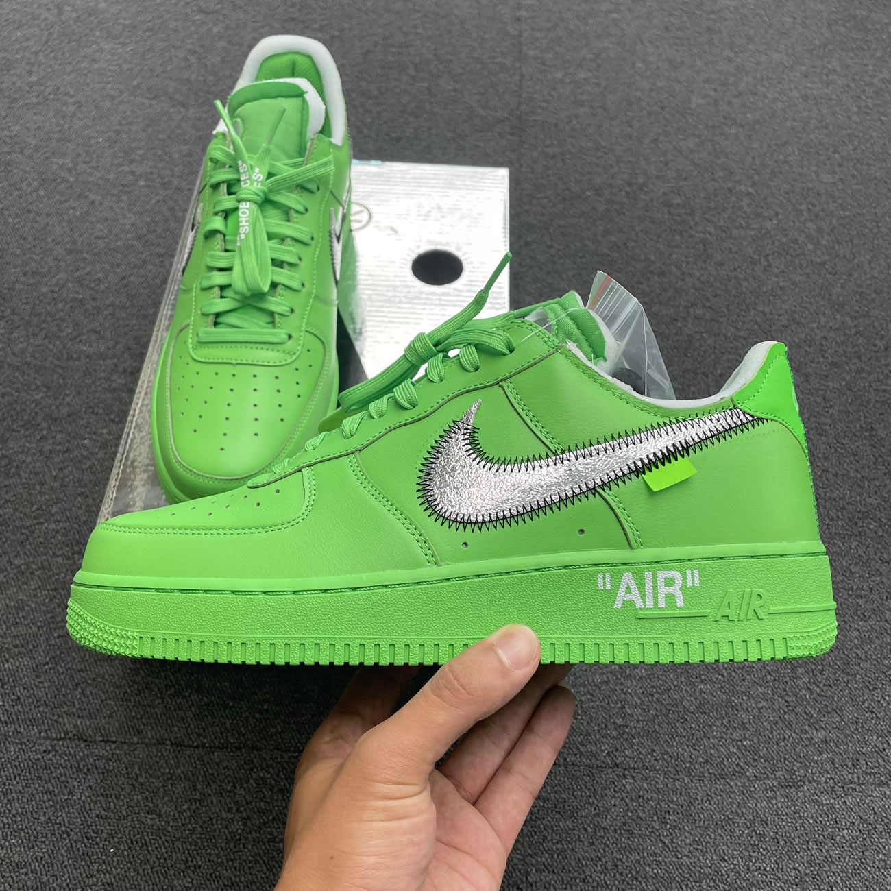Off White Nike Air Force 1 Low Light Green (42) - newkick.org