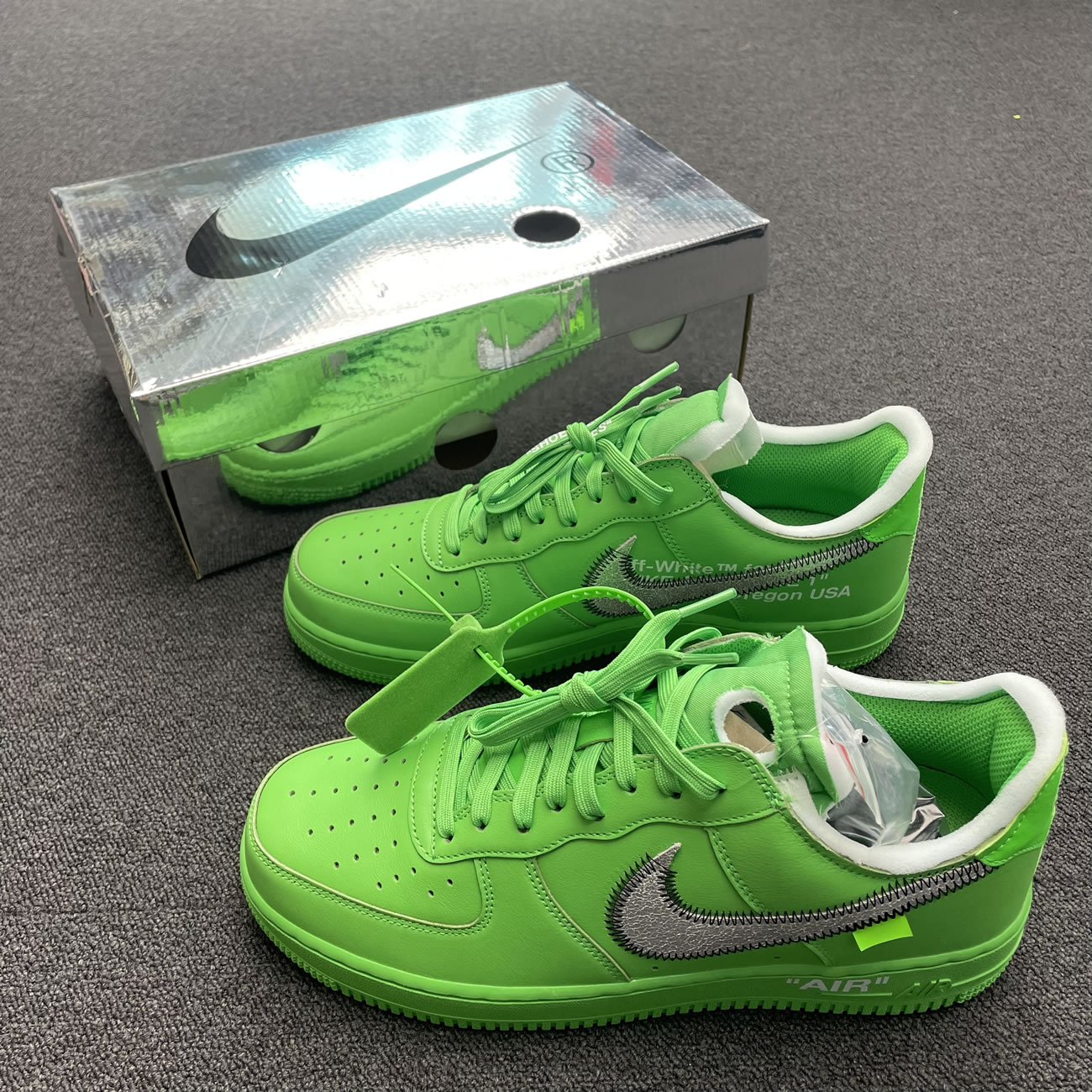 Off White Nike Air Force 1 Low Light Green (45) - newkick.org