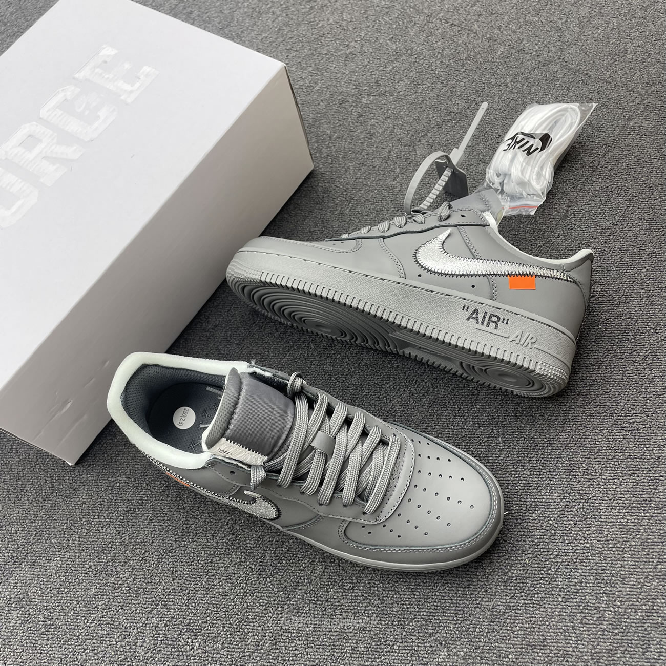Nike Air Force 1 Low Off White Ghost Grey Dx1419 500 (8) - newkick.org