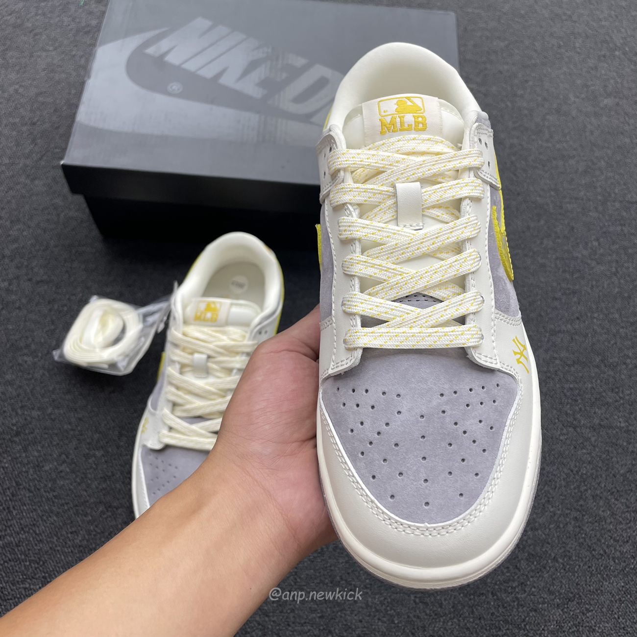 Nike Sb Dunk Low Mlb Off White Yellow Dark Grey Fc1688 117 (7) - newkick.org