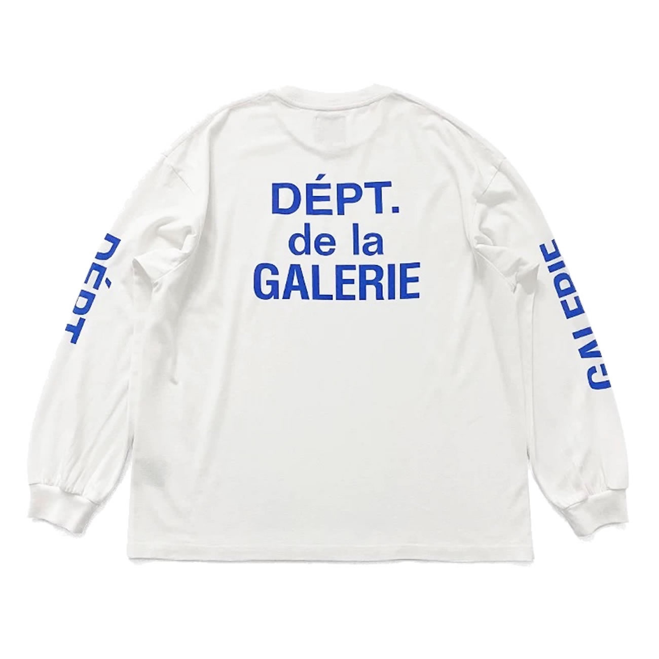 Gallery Dept. French Collector L S Tee White Blue Fw21 (1) - newkick.org