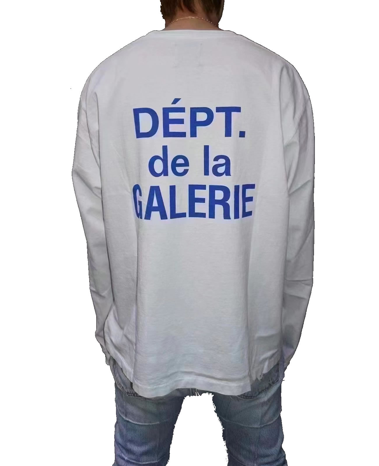 Gallery Dept. French Collector L S Tee White Blue Fw21 (2) - newkick.org