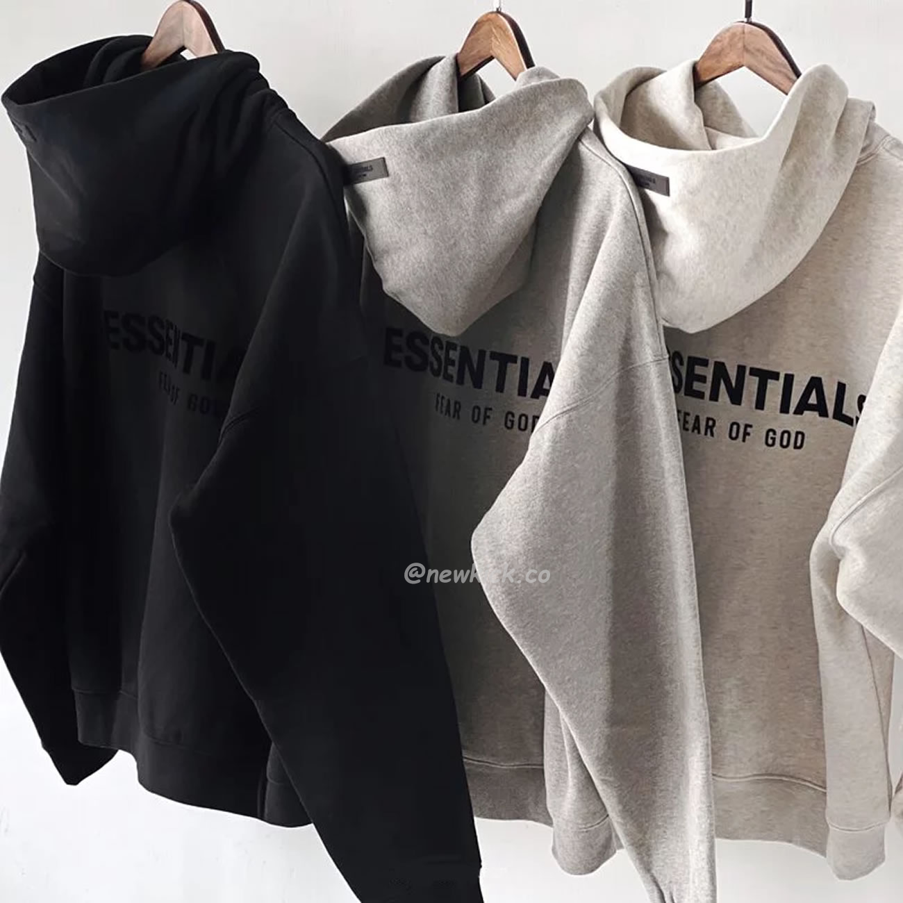 Fear Of God Essentials Core Collection Kids Pullover Hoodie Dark Heather Oatmeal (11) - newkick.org