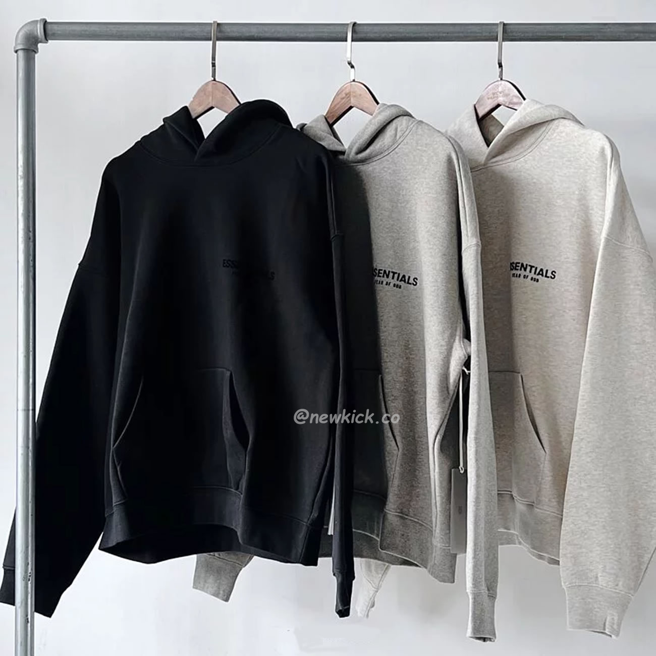 Fear Of God Essentials Core Collection Kids Pullover Hoodie Dark Heather Oatmeal (12) - newkick.org