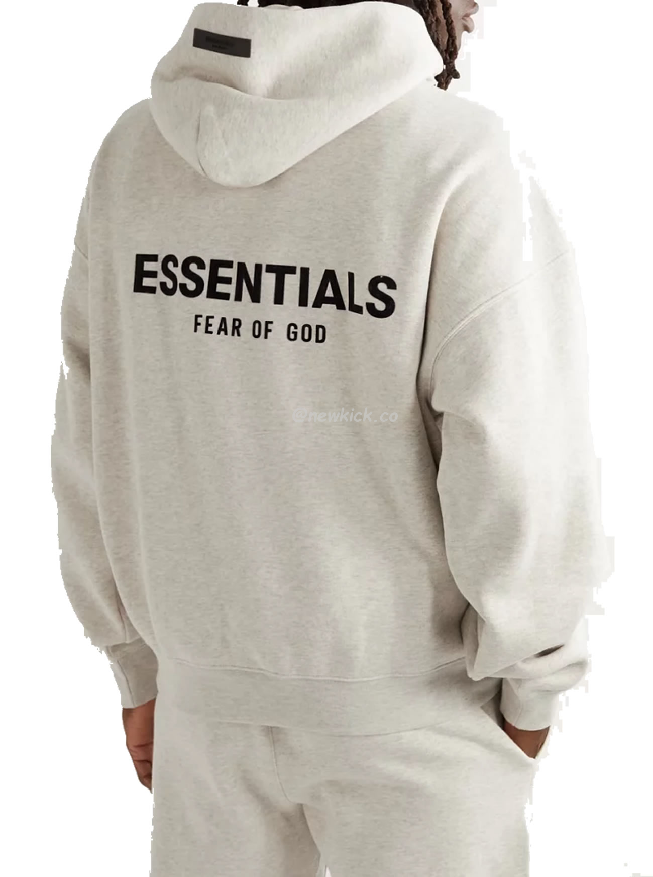 Fear Of God Essentials Core Collection Kids Pullover Hoodie Dark Heather Oatmeal (4) - newkick.org