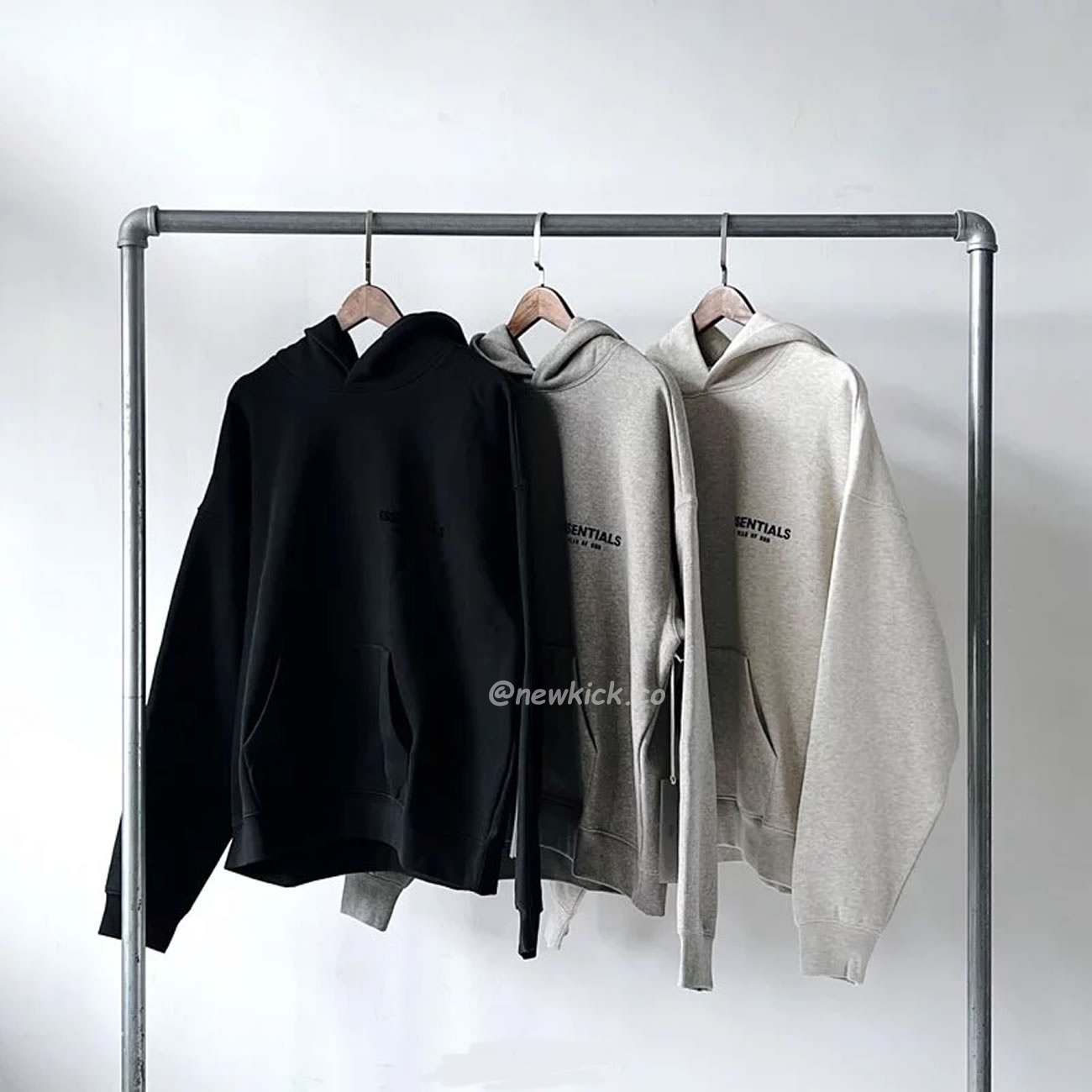 Fear Of God Essentials Core Collection Kids Pullover Hoodie Dark Heather Oatmeal (5) - newkick.org