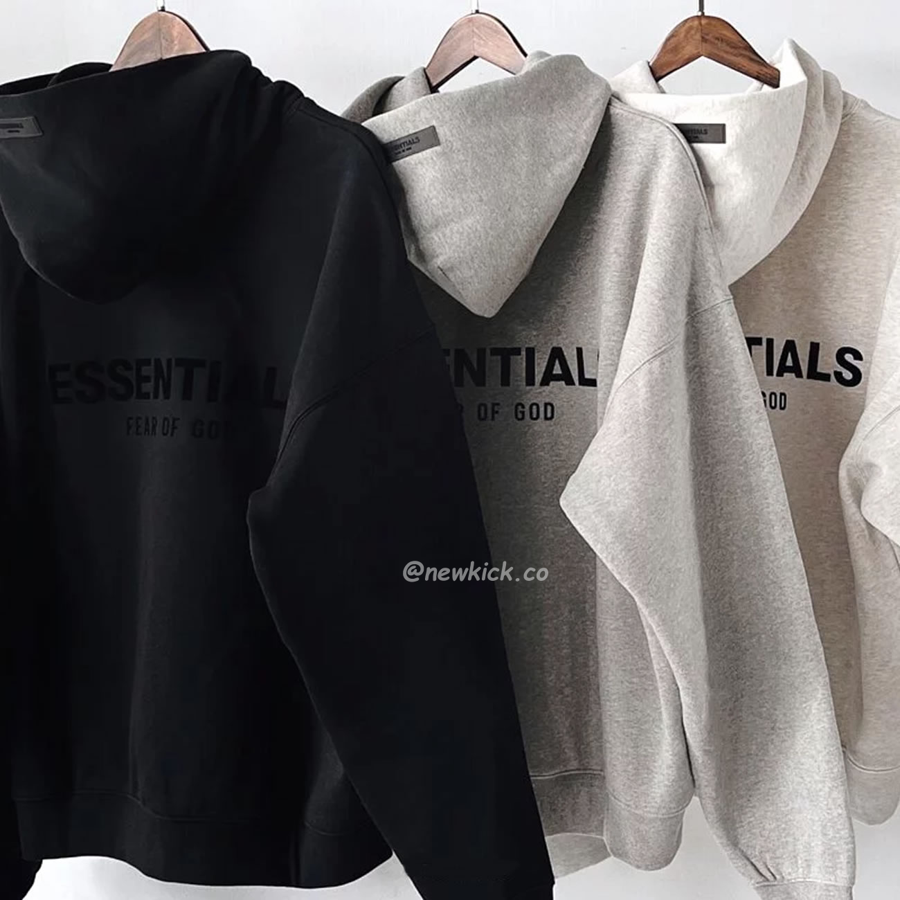 Fear Of God Essentials Core Collection Kids Pullover Hoodie Dark Heather Oatmeal (8) - newkick.org