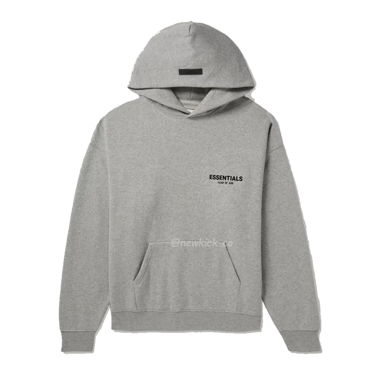 Fear Of God Essentials Core Collection Kids Pullover Hoodie Dark Heather Oatmeal (9) - newkick.org