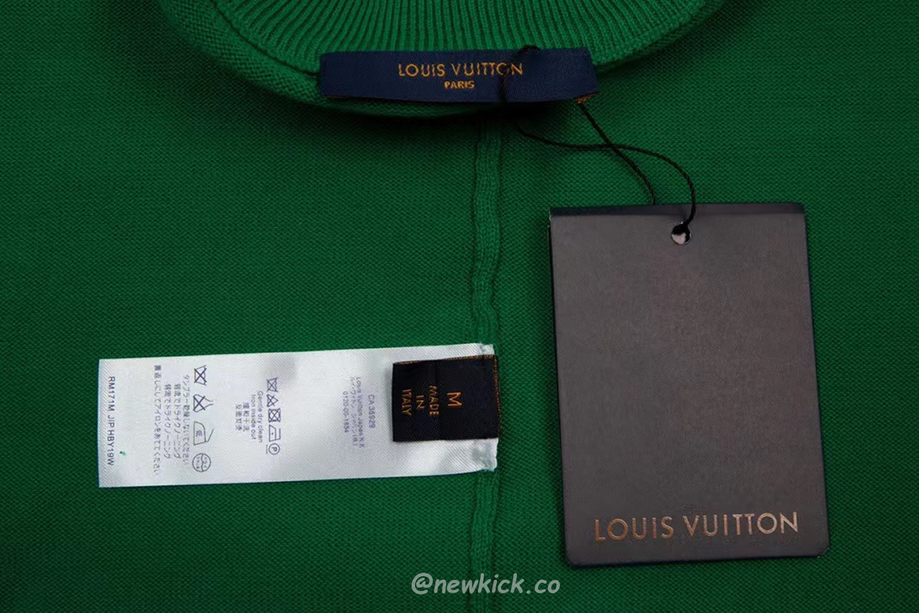 Louis Vuitton Everyday Lv Crewneck Green Black White (16) - newkick.org